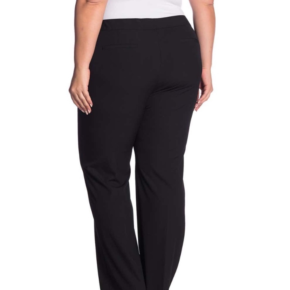 NWT‎ Halogen Ela Taylor Straight Leg Pants Black 22 - Picture 2 of 5